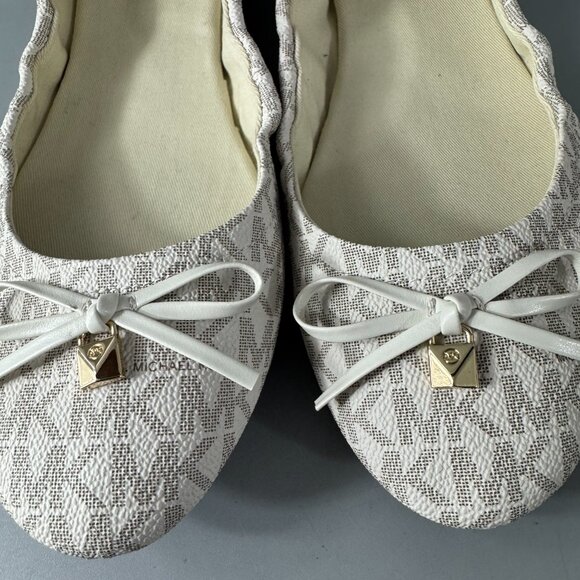 New MICHAEL MICHAEL KORS Juliette Logo Ballet Flat, Size 10 M - Picture 5 of 16